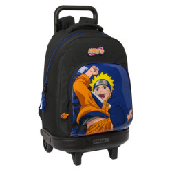 MOCHILA GDE. C/RUEDAS COMPACT EXTRAIBLE NARUTO "NINJA" 612494918 SAFTA24 VAC 33*45