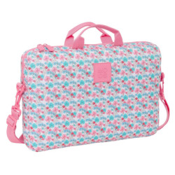 FUNDA PARA PORTATIL 15,6'' RECICLADO MOOS "FLORES" 612418461 SAFTA24 VAC 40*27