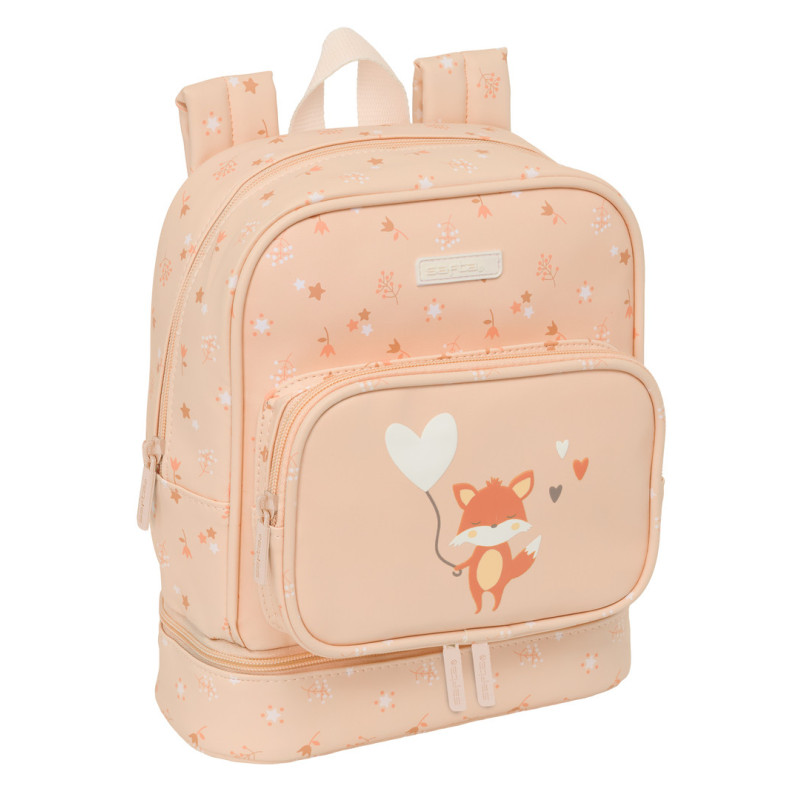 MOCHILA NEVERA GUARDERIA SAFTA PREESCOLAR "FLORES" SAFTA26 642691233 27X22 UNIDAD