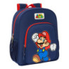 MOCHILA JUNIOR ADAPT.CARRO SUPER MARIO "WORLD" 612408640 SAFTA24 VAC 32*38