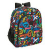 MOCHILA JUNIOR ADAPT.CARRO SAFTA GRAFFITI "COLORS" SAFTA26 642623640 38X32 UNIDAD