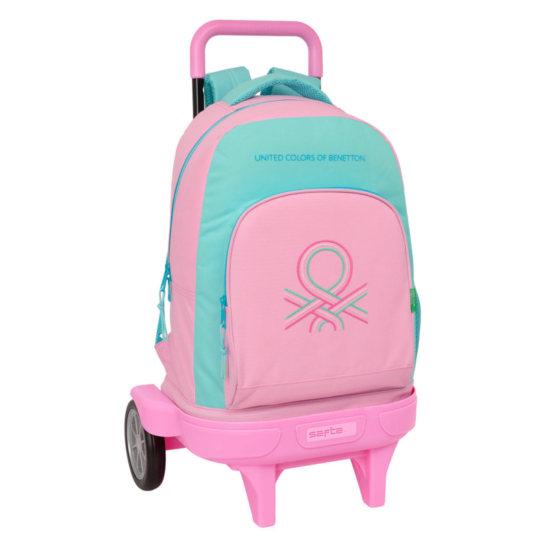 MOCHILA GDE. C/RUEDAS COMPACT EVOL. EXT. BENETTON "DOLCE" SAFTA26 612652218 45X33 UNIDAD