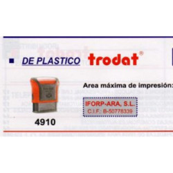 SELLO PRINTY 4910 P2 TRODAT NEGRO/NEGRO FRAMUN