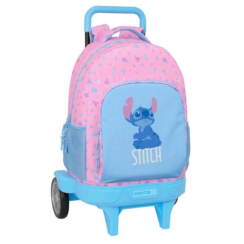 MOCHILA GDE. C/RUEDAS COMPACT EVOL. EXT. STITCH "BRIGHT" SAFTA26 612615218 45X33 UNIDAD