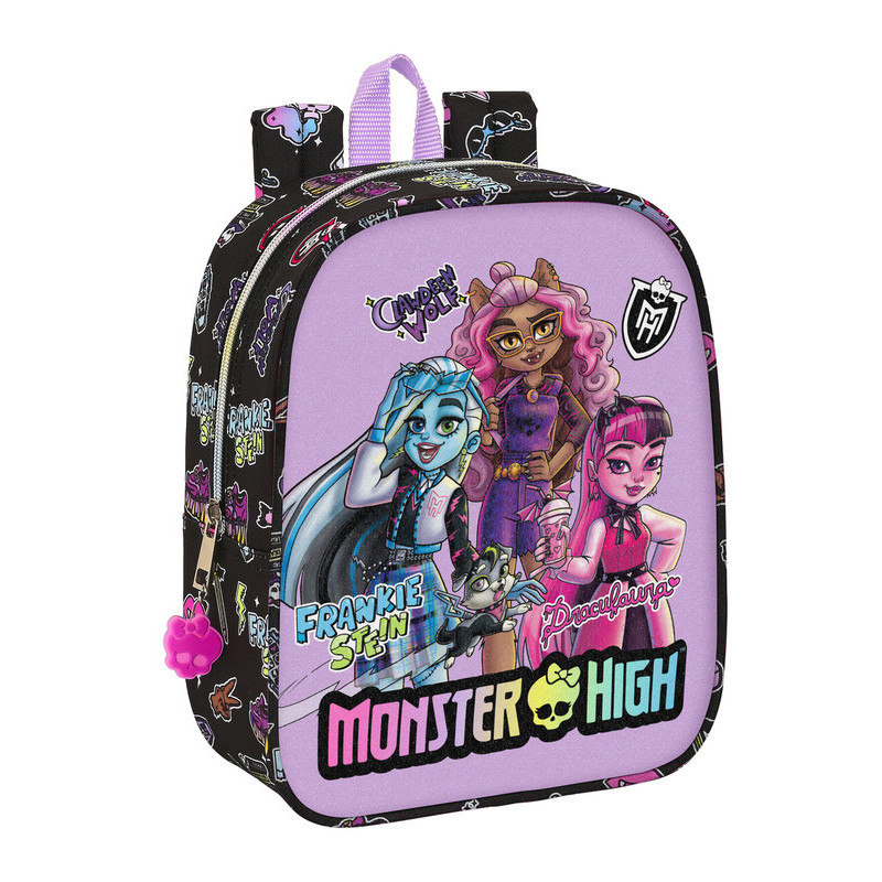 MOCHILA GUARDERIA ADAPT.CARRO MONSTER HIGH "CREEP" 612398232 SAFTA23 VAC