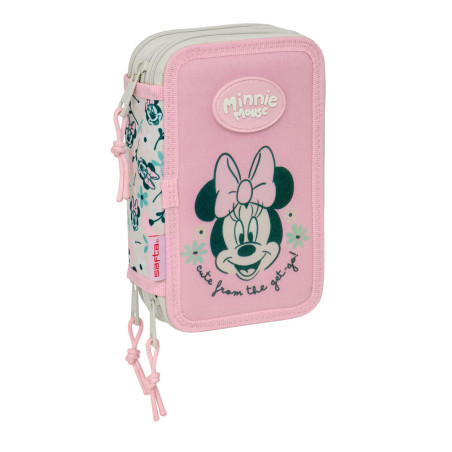 PLUMIER TRIPLE 37 PCS MINNIE MOUSE "MINTY" SAFTA26 412612857 19,5X12,5 UNIDAD