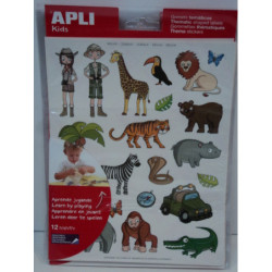 ETIQUETAS APLI GOMETS TEMATICOS SELVA 12H REF.11445 ^