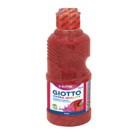 TEMPERA GIOTTO LIQUIDA GLITTER ROJO 250ML FILA