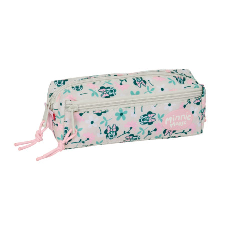 PORTATODO TRIPLE PEQ. C/GOMA ELAST. 22CM MINNIE MOUSE "MINTY" SAFTA26 812612027 8,5X22 UNIDAD