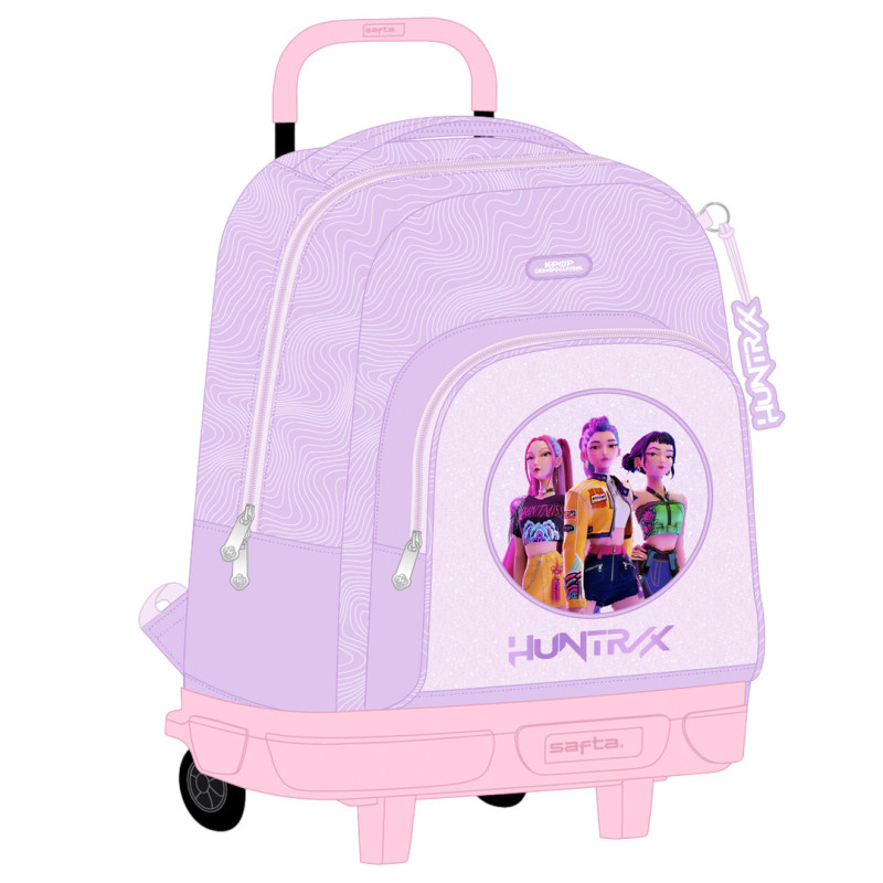 MOCHILA GDE. C/RUEDAS COMPACT EXTRAIBLE K-POP DEMON HUNTERS - ICONIC SAFTA26 642667918 45X33