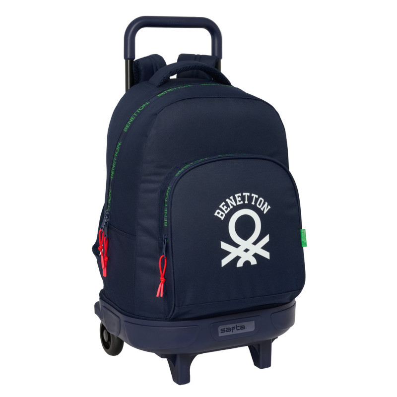 MOCHILA GDE. C/RUEDAS COMPACT EXTRAIBLE BENETTON "TOGETHER" SAFTA26 612606918 45X33 UNIDAD