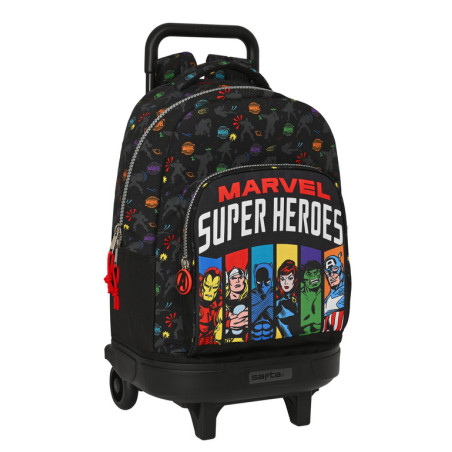 MOCHILA GDE. C/RUEDAS COMPACT EXTRAIBLE AVENGERS "SUPER HEROES" SAFTA23 ENERO 612379918