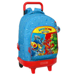 MOCHILA GDE. C/RUEDAS COMPACT EXTRAIBLE SUPERTHINGS "RESCUE FORCE" 612376918 SAFTA23 VAC