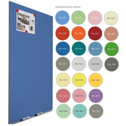 PIZARRA MODULAR SKIN WHITE BOARD® COLOR 100x150 CM RAL COLORES ROCADA