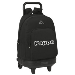 MOCHILA GDE. C/RUEDAS COMPACT EXTRAIBLE KAPPA "BLACK" SAFTA23 ENERO 612375918