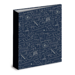 CARPETA CARTON FORRADO TAMAÑO A4 32 CM. 4 ANILLAS 35MM SENFORT MATHS AZUL 12901251