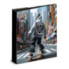 CARPETA CARTON FORRADO TAMAÑO A4 32 CM. 4 ANILLAS 35MM SENFORT SKATE CITY 18101251