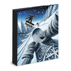 CARPETA CARTON FORRADO TAMAÑO A4 32 CM. 4 ANILLAS 35MM SENFORT RIDERS SNOW 19501252