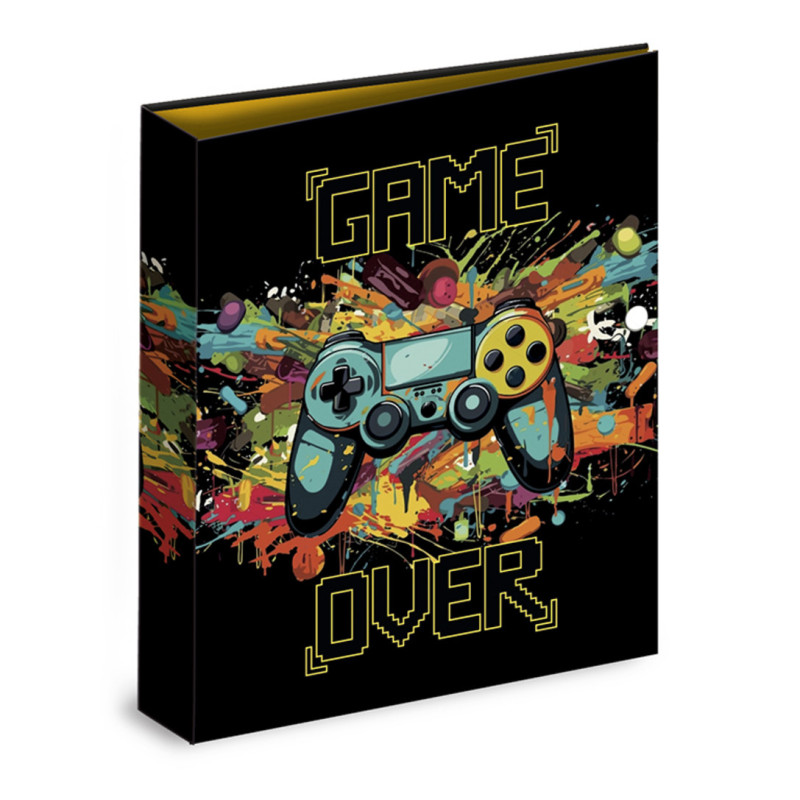 CARPETA CARTON FORRADO TAMAÑO A4 32 CM. 4 ANILLAS 35MM SENFORT GAMER OVER 22201251