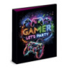 CARPETA CARTON FORRADO TAMAÑO A4 32 CM. 4 ANILLAS 35MM SENFORT GAMER PARTY 22201252