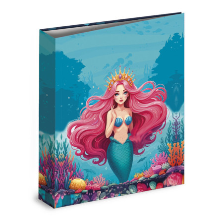 CARPETA CARTON FORRADO TAMAÑO A4 32 CM. 4 ANILLAS 35MM SENFORT SIRENA CORONA 22701251