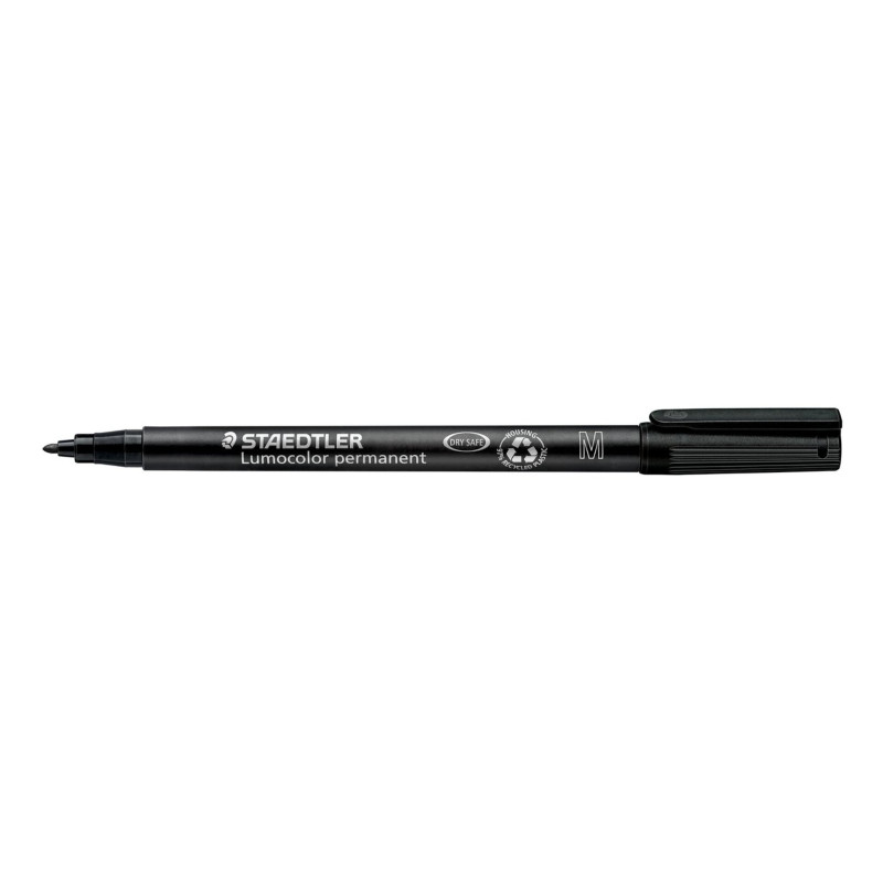 ROTULADOR STAEDTLER LUMOCOLOR MEDIO NEGRO 317 C/10U