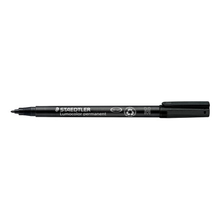 ROTULADOR STAEDTLER LUMOCOLOR MEDIO NEGRO 317 C/10U