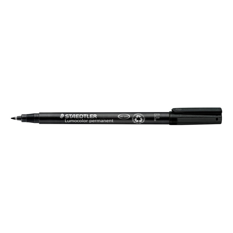 ROTULADOR STAEDTLER LUMOCOLOR FINO NEGRO 318 C/10U