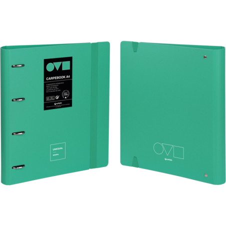 CARPEBOOK FORRADO A4 4A35 UNEQUAL MINIMAL TURQUESA 88104036 GRAFOPLAS UNIDAD