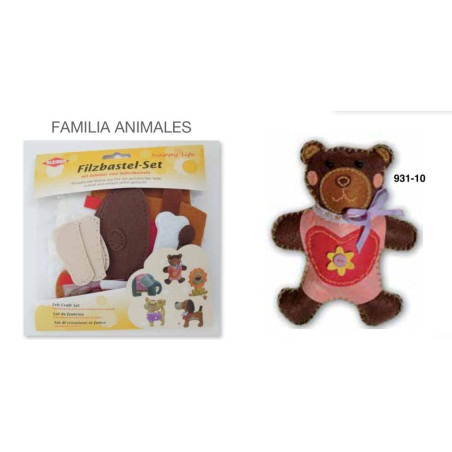 JUEGO PELUCHE FIELTRO ITKREA PARA COSER 20CM KLEIBER OSO 931-10