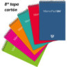 BLOC NOTAS ESPIRAL 8º APDO PTE 12U MEMOPAD UNI TAPA CARTON GRAFOPLAS 37003999