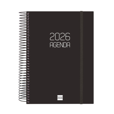 AGENDA OPAQUE E10 1DP 2026 NEGRO+ FINOCAM26 742916026 175 X 29 X 212 MM