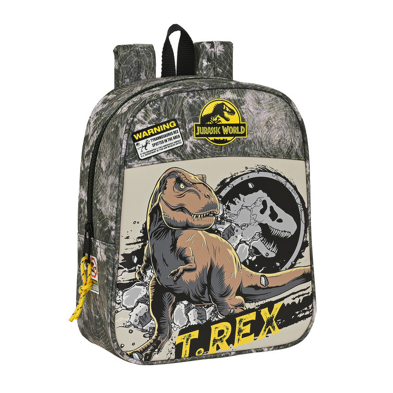 MOCHILA GUARDERIA ADAPT.CARRO JURASSIC WORLD "WARNING" 612363232 SAFTA24