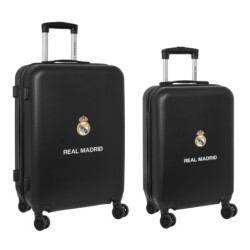 SET 2 TROLLEYS CABINA 20"+ MEDIANO 24" REAL MADRID 2ª EQUIPACION 23/24 SAFTA26 612357849 63X40 UNIDA