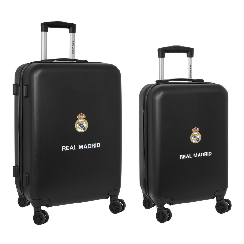 SET 2 TROLLEYS CABINA 20"+ MEDIANO 24" REAL MADRID 2ª EQUIPACION 23/24 SAFTA26 612357849 63X40 UNIDA