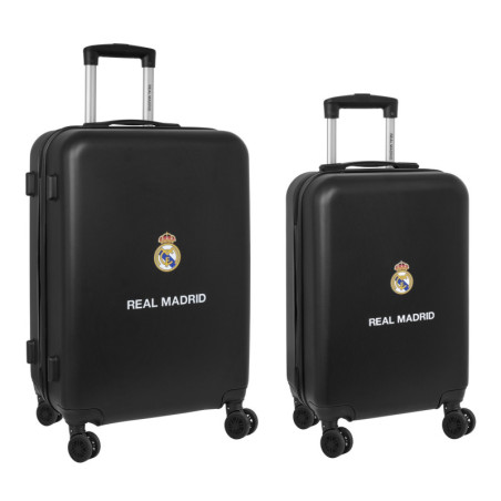 SET 2 TROLLEYS CABINA 20"+ MEDIANO 24" REAL MADRID 2ª EQUIPACION 23/24 SAFTA26 612357849 63X40 UNIDA