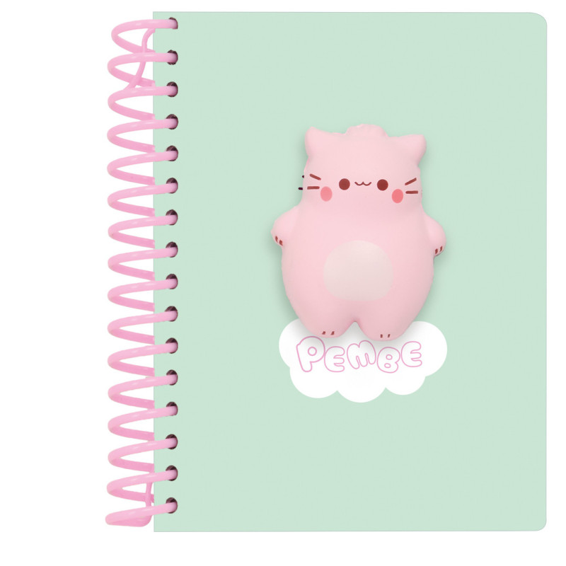 BLOC DE NOTAS FRONTAL SQUISHY PEMBE "THE PINK CAT" SAFTA26 5126461007 17,9X13,5 UNIDAD