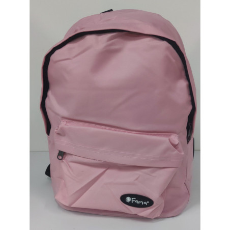 MOCHILA BASICA FAMA ESCOLAR 40CM ROSA CLARO 24584R