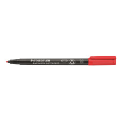 MARCD. PERMANENTE M 1MM ROJO LUMOCOLOR 317 STAEDTLER