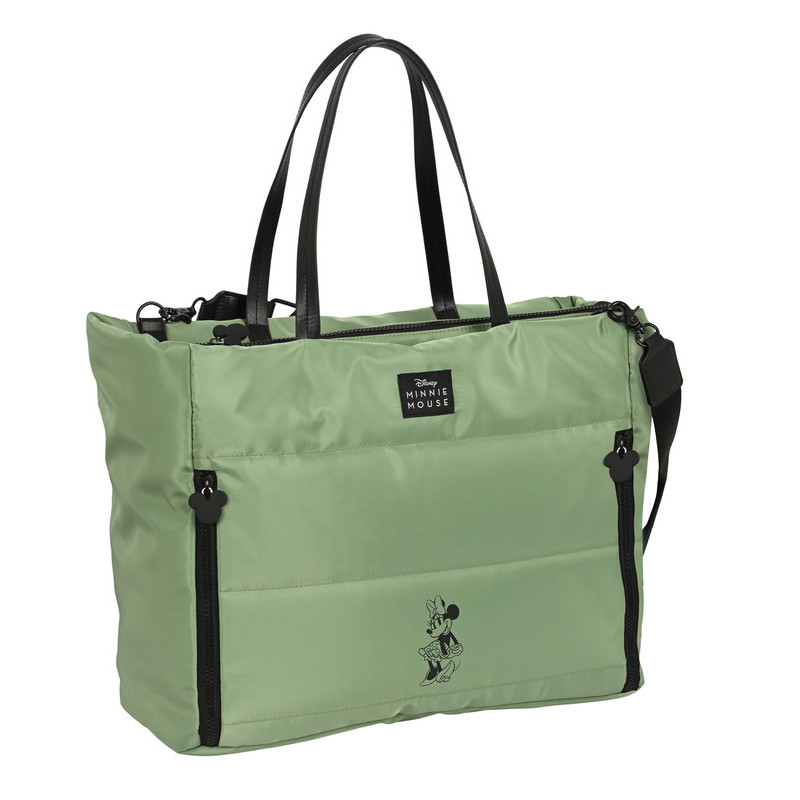 BOLSO CON BOLSILLO PARA PORTATIL 14,1'' MINNIE MOUSE "MINT SHADOW" SAFTA23 ENERO 612348293