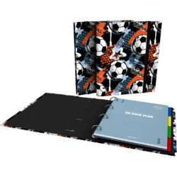 CARPEBOOK 4D35 A4 B&B WILD FOOTBALL GRAFOPLAS26 PACK 2U. 88122731