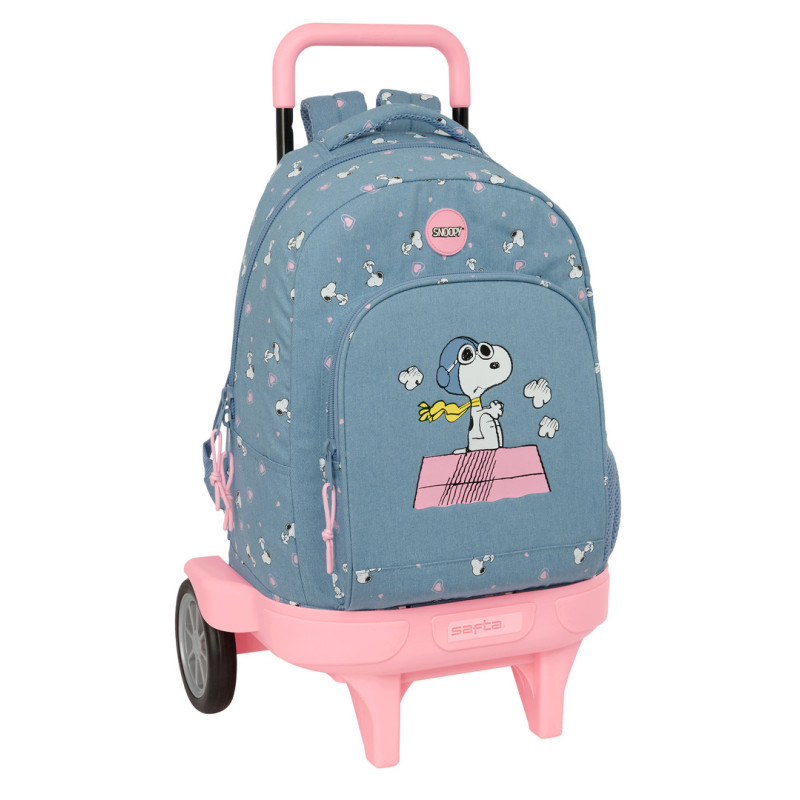 MOCHILA GDE. C/RUEDAS COMPACT EVOL. EXT. SNOOPY SAFTA26 612639218 45X33 UNIDAD