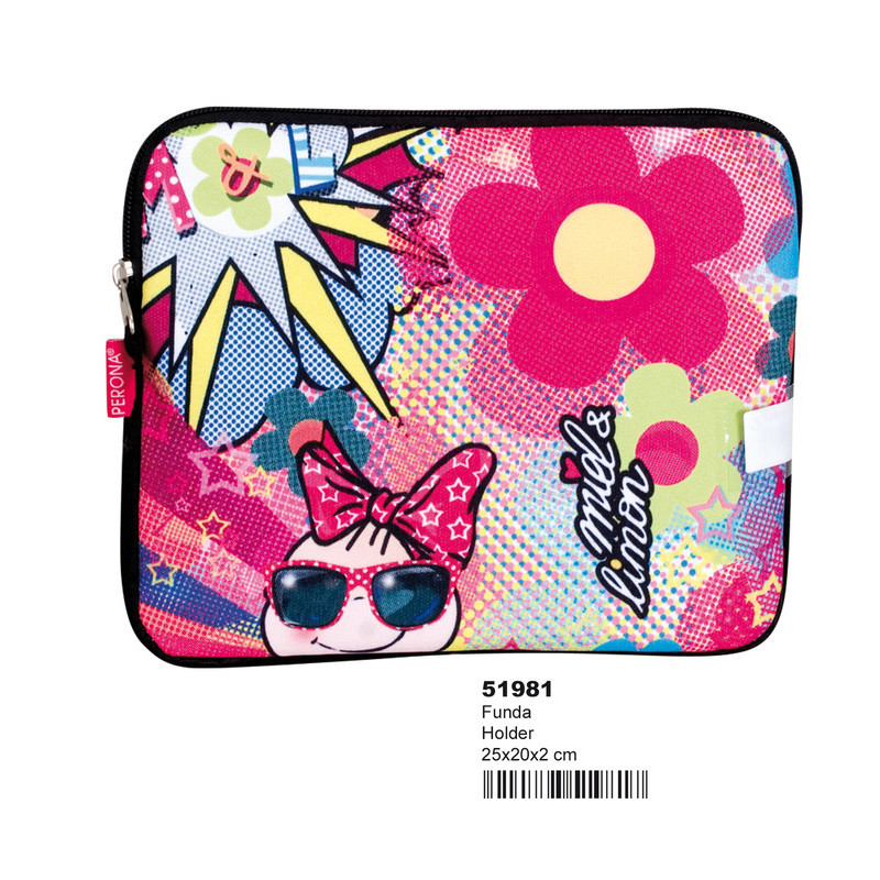 FUNDA PERONA16 MIEL & LIMON TWIST ORDENADOR / TABLET 25CM 51981 ^