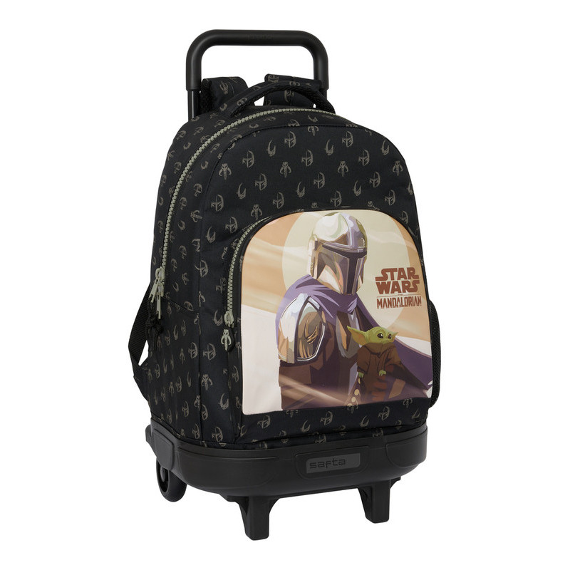 MOCHILA GDE. C/RUEDAS COMPACT EXTRAIBLE THE MANDALORIAN "THIS IS THE WAY" 612341918 SAFTA24