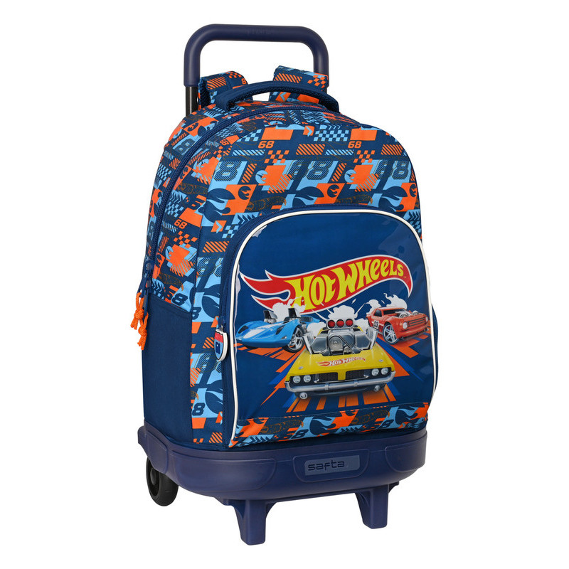 MOCHILA GDE. C/RUEDAS COMPACT EXTRAIBLE HOT WHEELS "SPEED CLUB" SAFTA23 ENERO 612338918