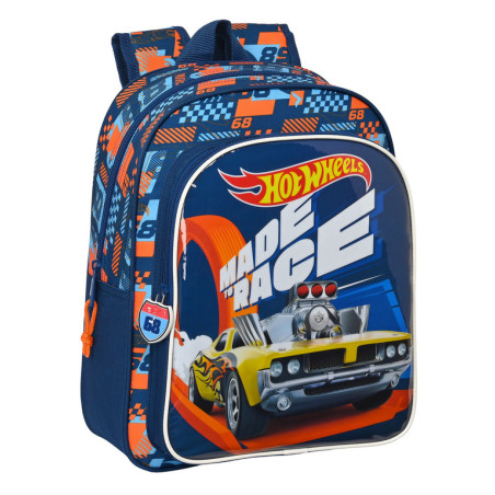 MOCHILA INFANTIL ADAPT.CARRO HOT WHEELS "SPEED CLUB" SAFTA23 ENERO 612338524