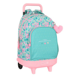 MOCHILA GDE. C/RUEDAS COMPACT EXTRAIBLE VMB "MINT PARADISE" SAFTA23 ENERO 612336918