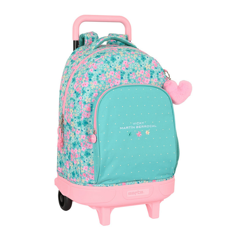 MOCHILA GDE. C/RUEDAS COMPACT EXTRAIBLE VMB "MINT PARADISE" SAFTA23 ENERO 612336918