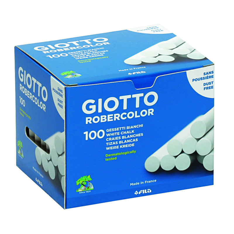 TIZA ROBERCOLOR BLANCA CJ DE 100 GIOTTO