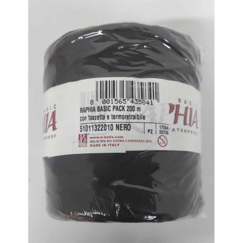 RAFIA SINTETICA FAMA 200M COLOR NEGRO 551011322010